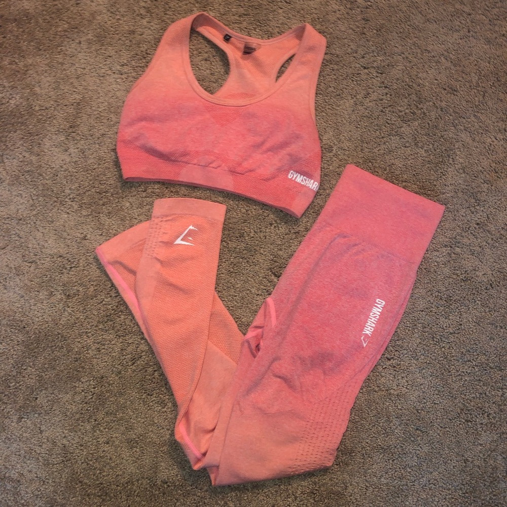Gymshark pink ombré set